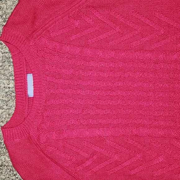 Laura Scott Petite Pullover Sweater Size LP Color Pink - Picture 3 of 6